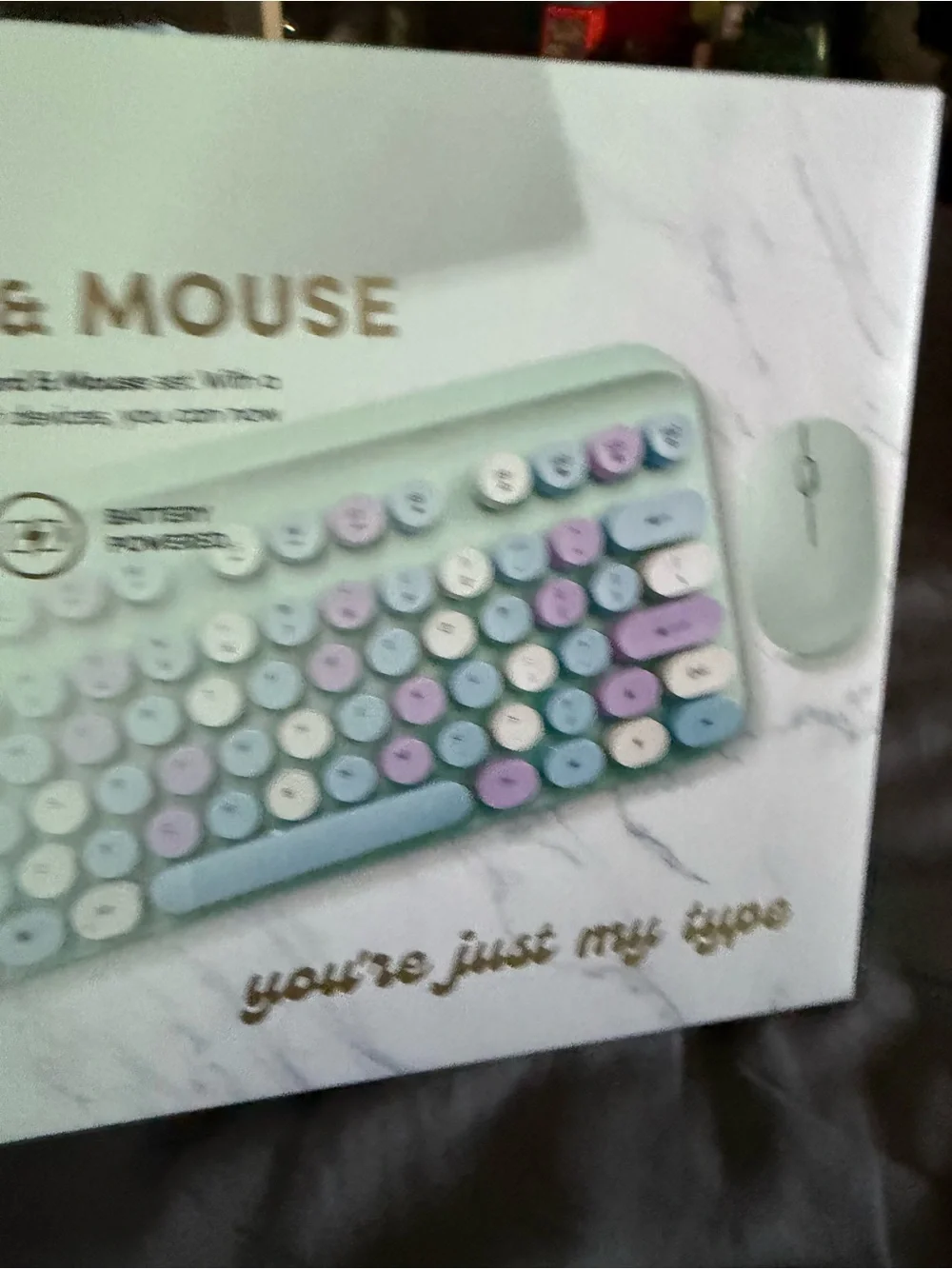 Poppy Pastel Wireless Keyboard & Mouse Set NWT Color is like a mint green